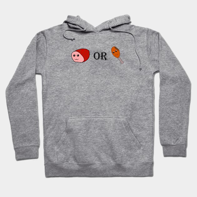 Ham or Turkey Hoodie by traditionation